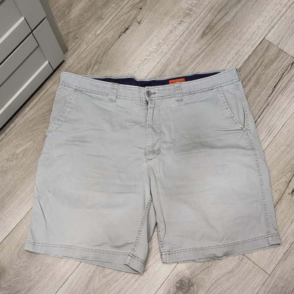 St. John's Bay Gray Comfort Stretch Shorts - Picture 1 of 4